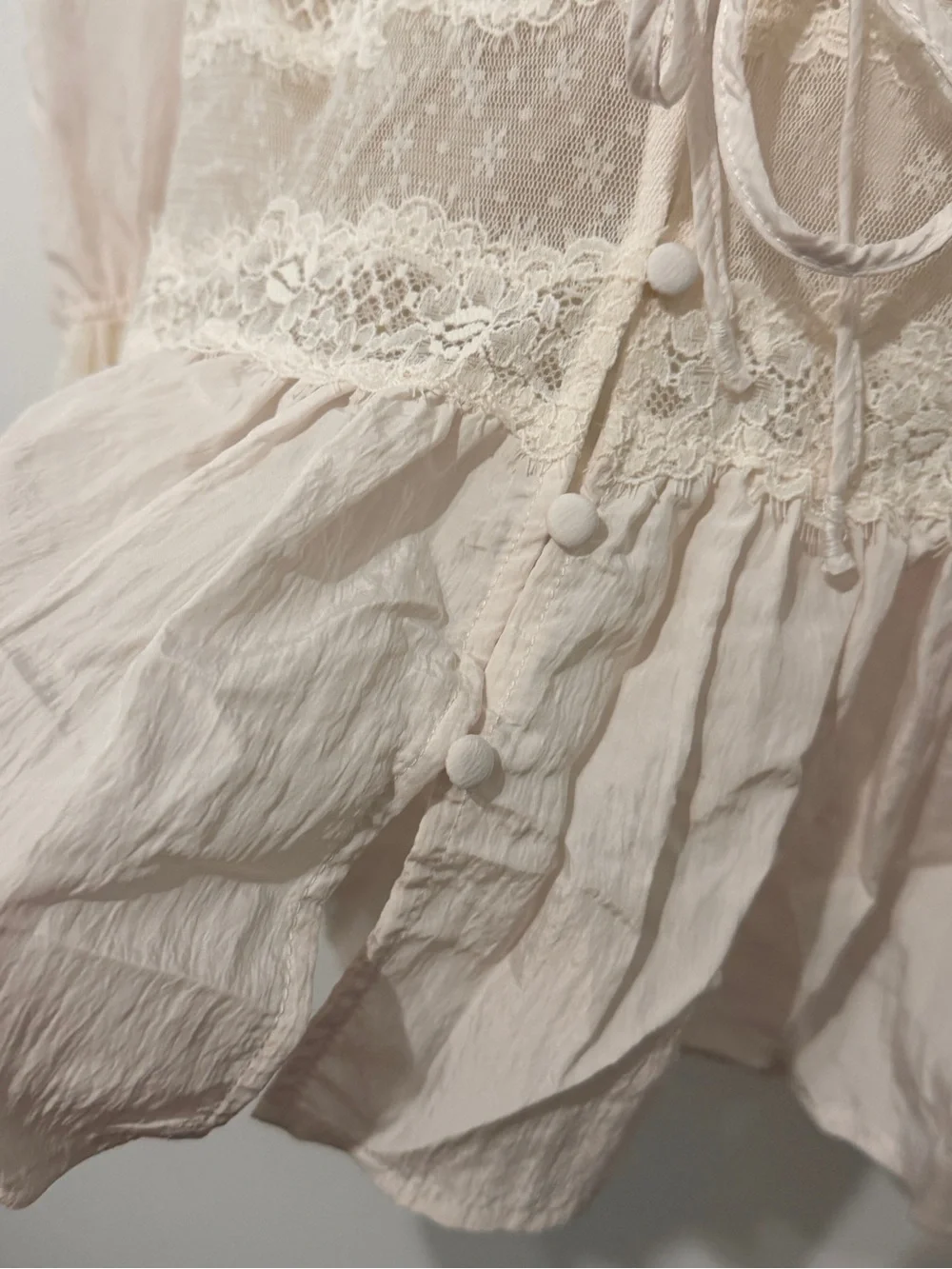 New FREE PEOPLE Intimately FP Forever Young Bed Jacket In White Alyssum Sz XS